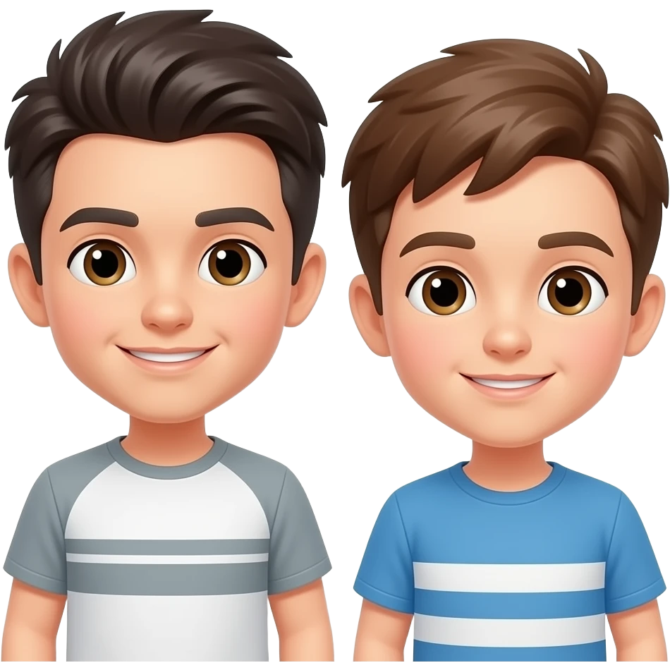 Photo with my brother emoji