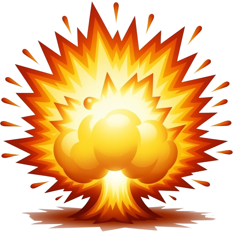 An explosion emoji emoji