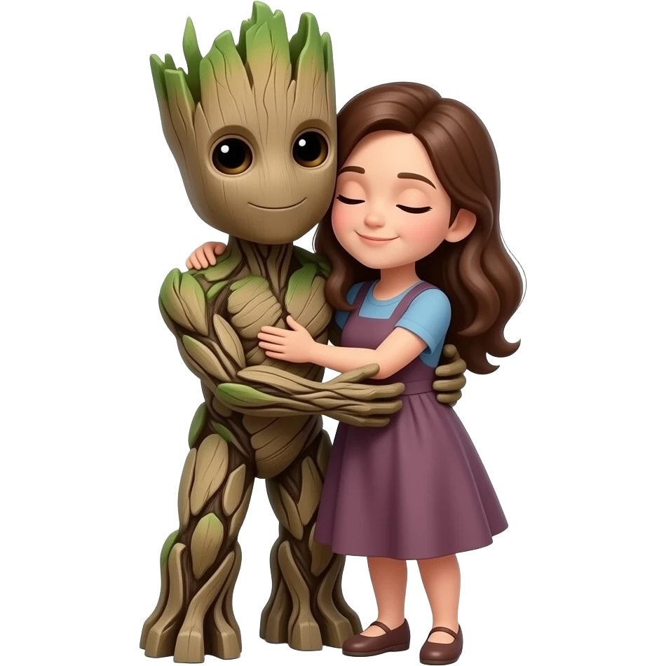 Mommy hugs Groot emoji