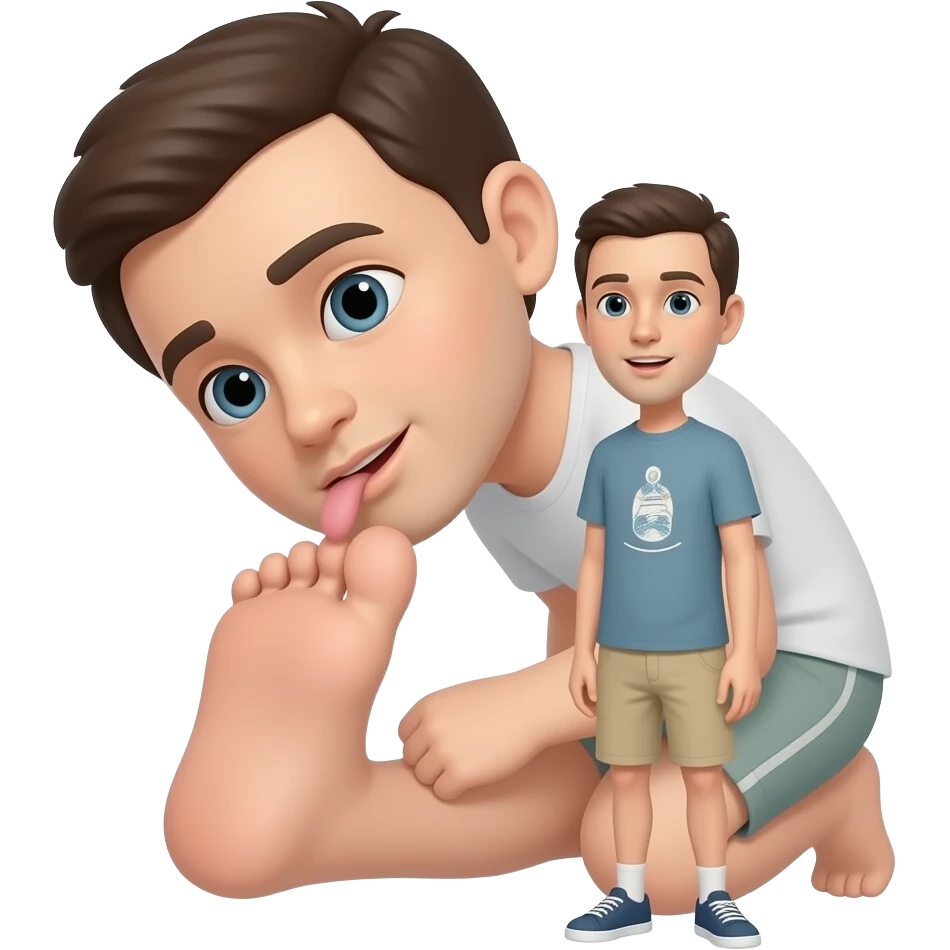 Sucking a toe emoji
