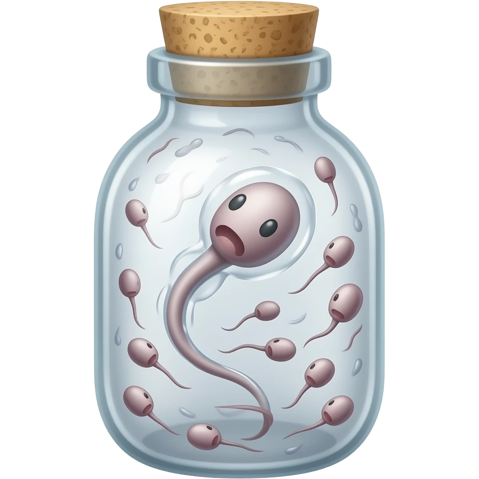 Сперма в бутылке emoji