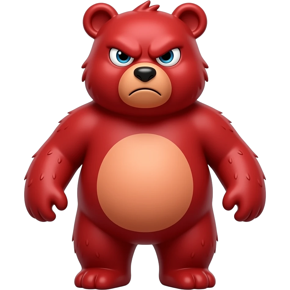 Red de angri bears emoji