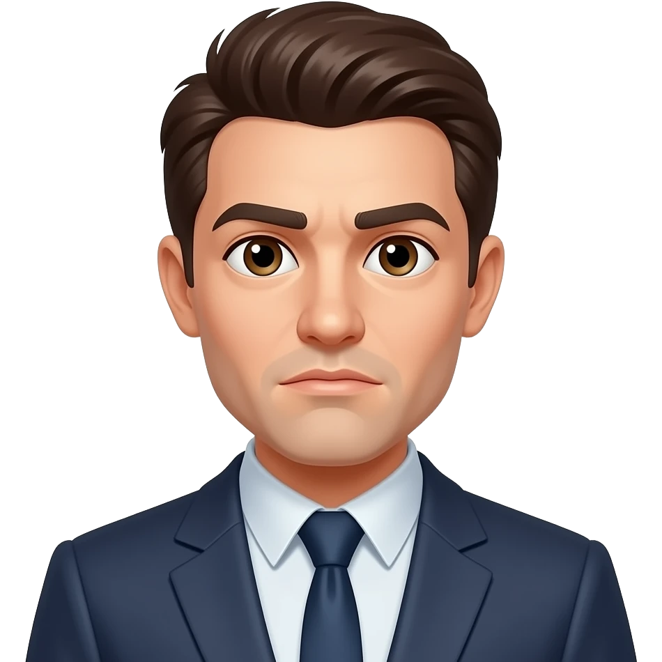 An emoji being really sus emoji