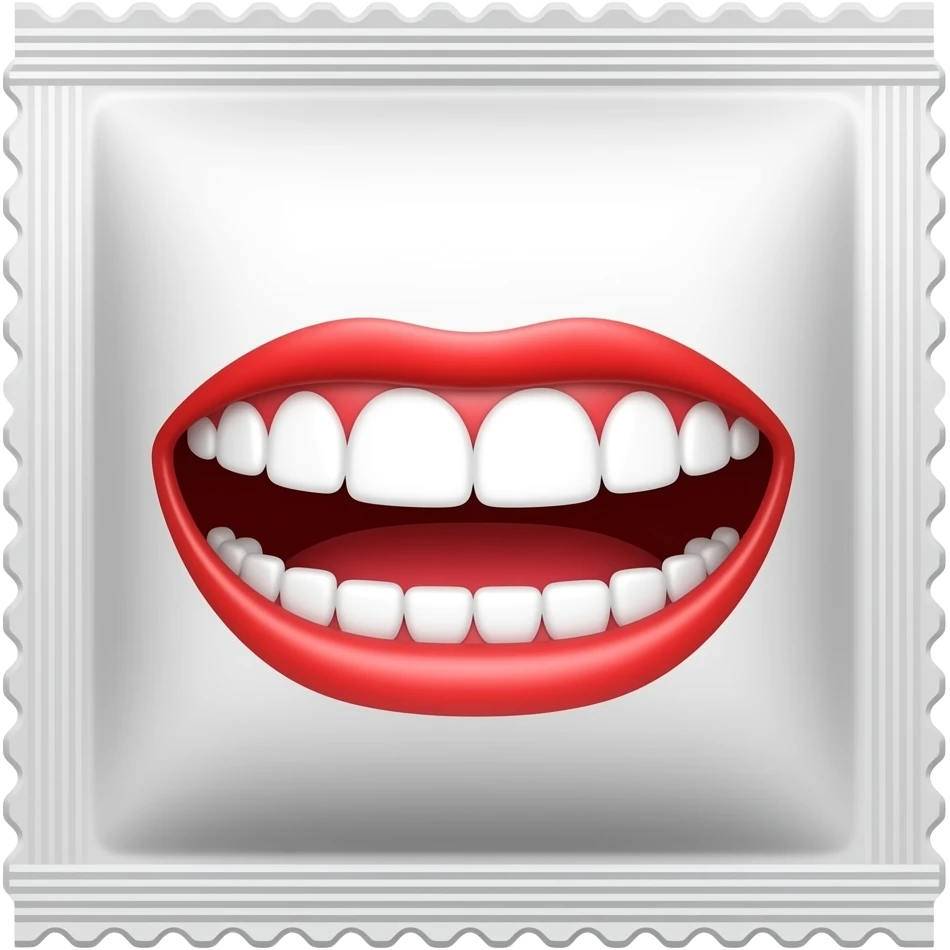 This is a small packet written vimal pan masala on it and also red teeth shows emoji