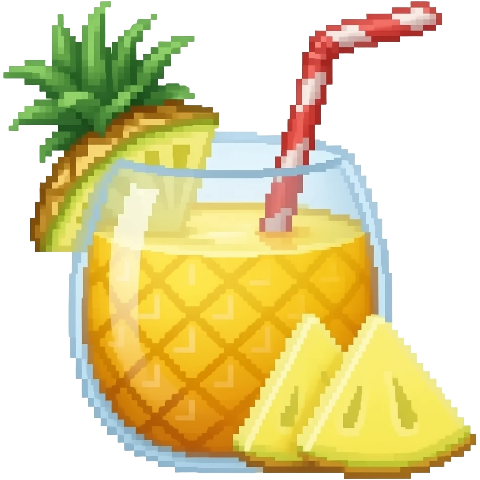 pixel pina colada emoji