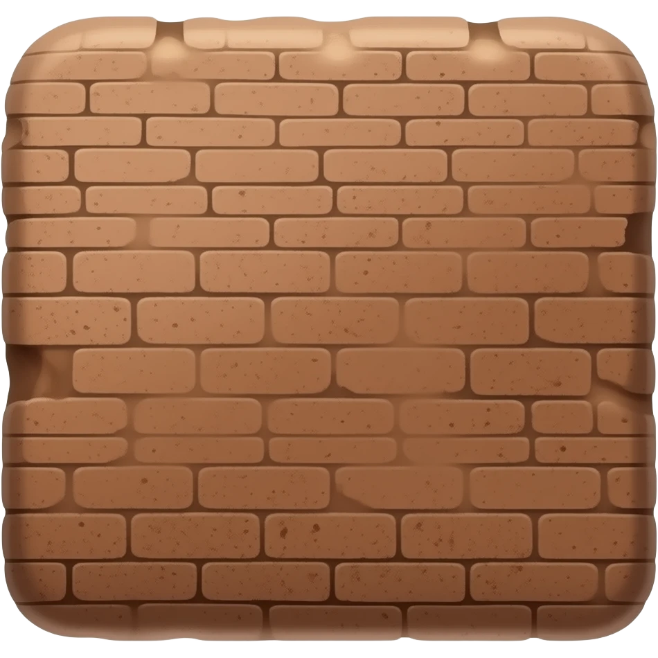 rectangle mud brick emoji
