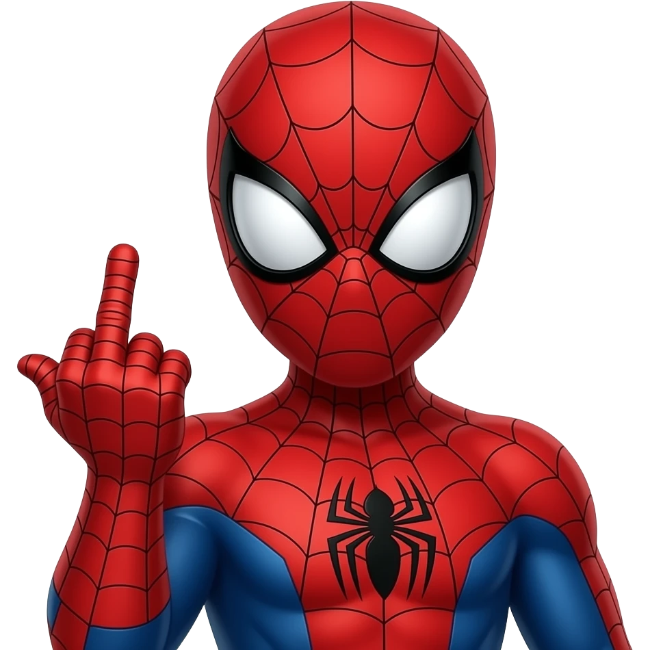 🖕🏼Spiderman emoji