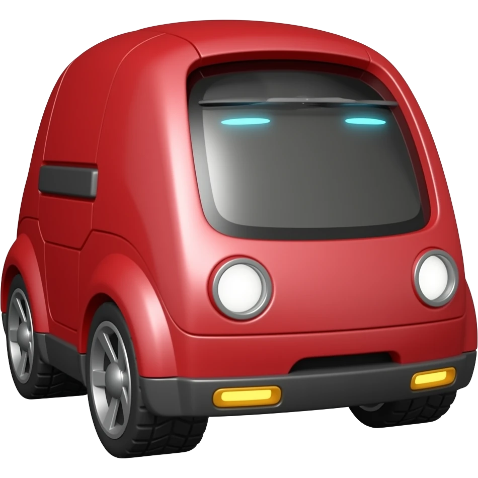 delivery robot red emoji
