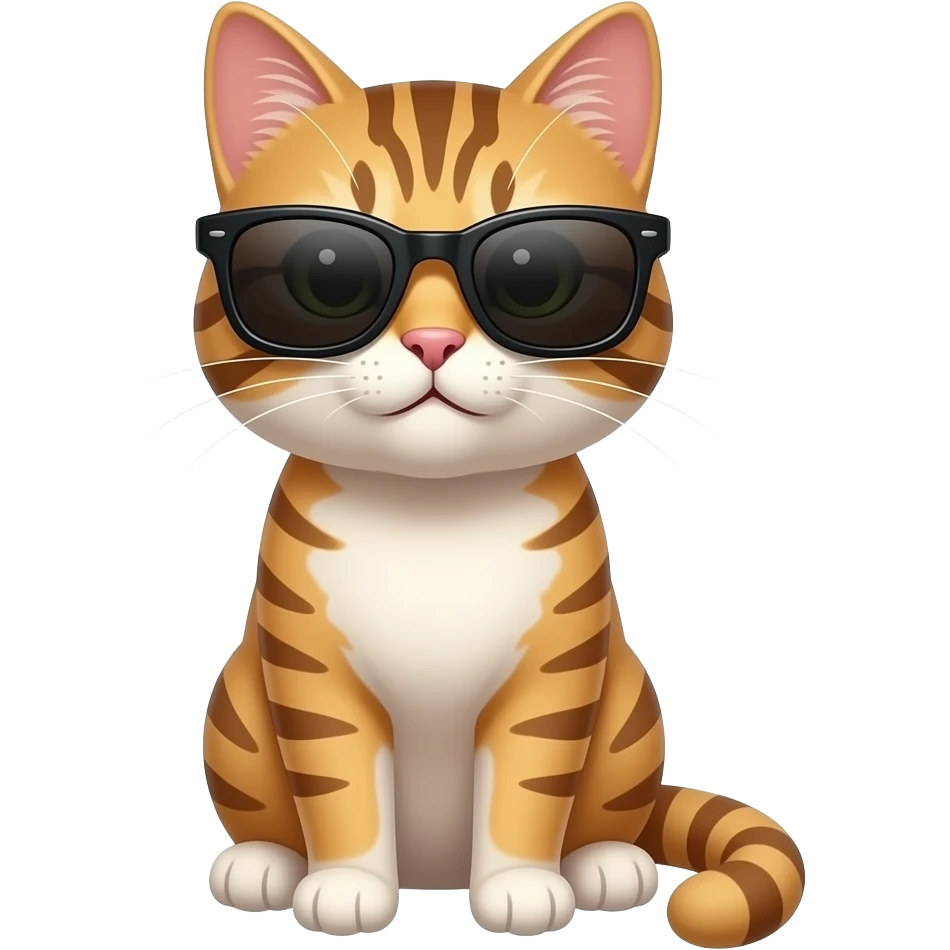 Cat wearing sunglasses emoji