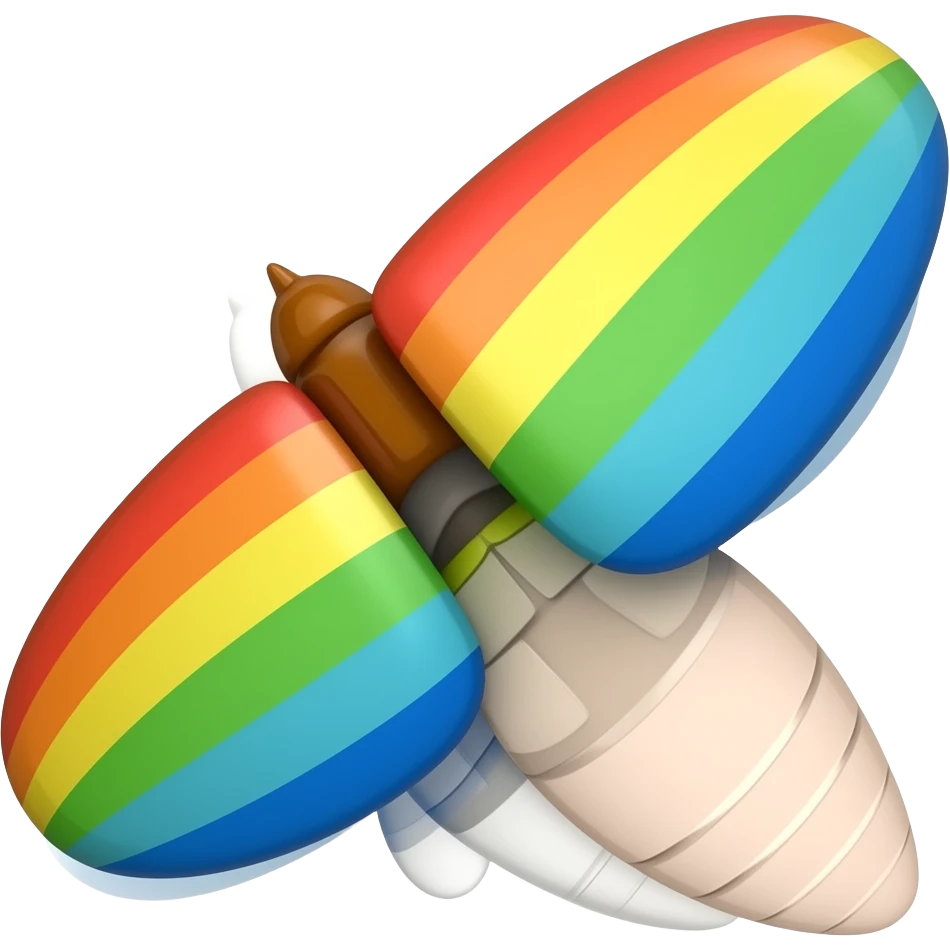 rainbow firefly wings emoji