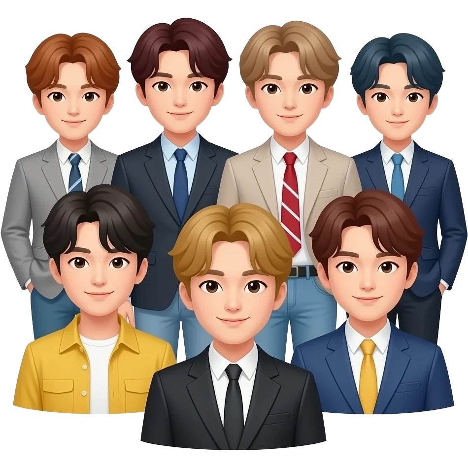 BTS members emoji