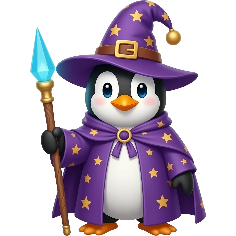 Penguin Wizard emoji
