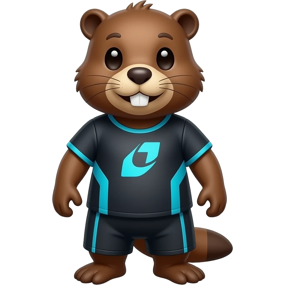 a beaver gaming emoji