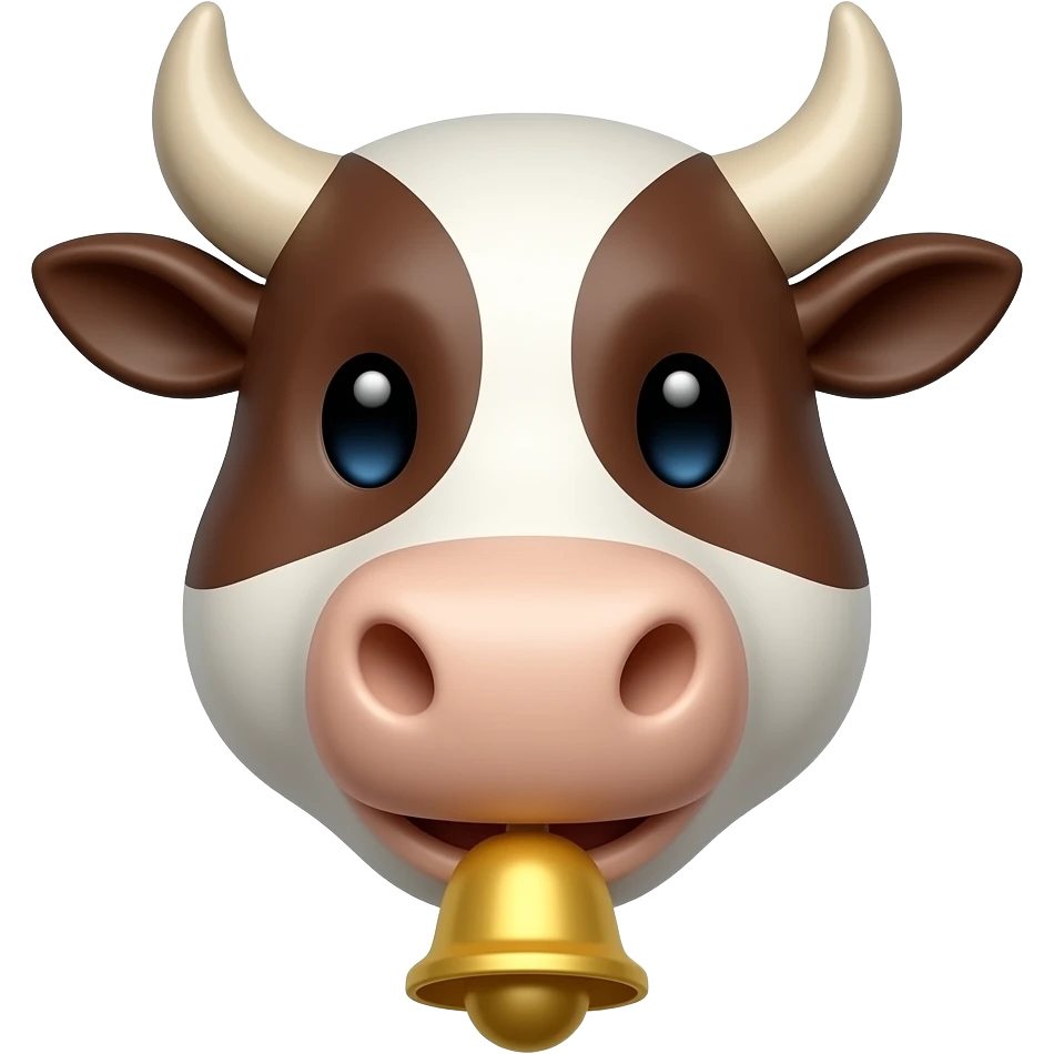 ox face ringing a bell emoji