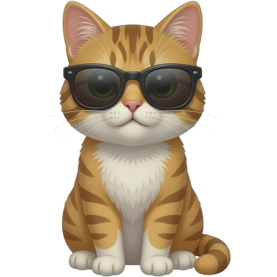 Cat wearing sunglasses emoji