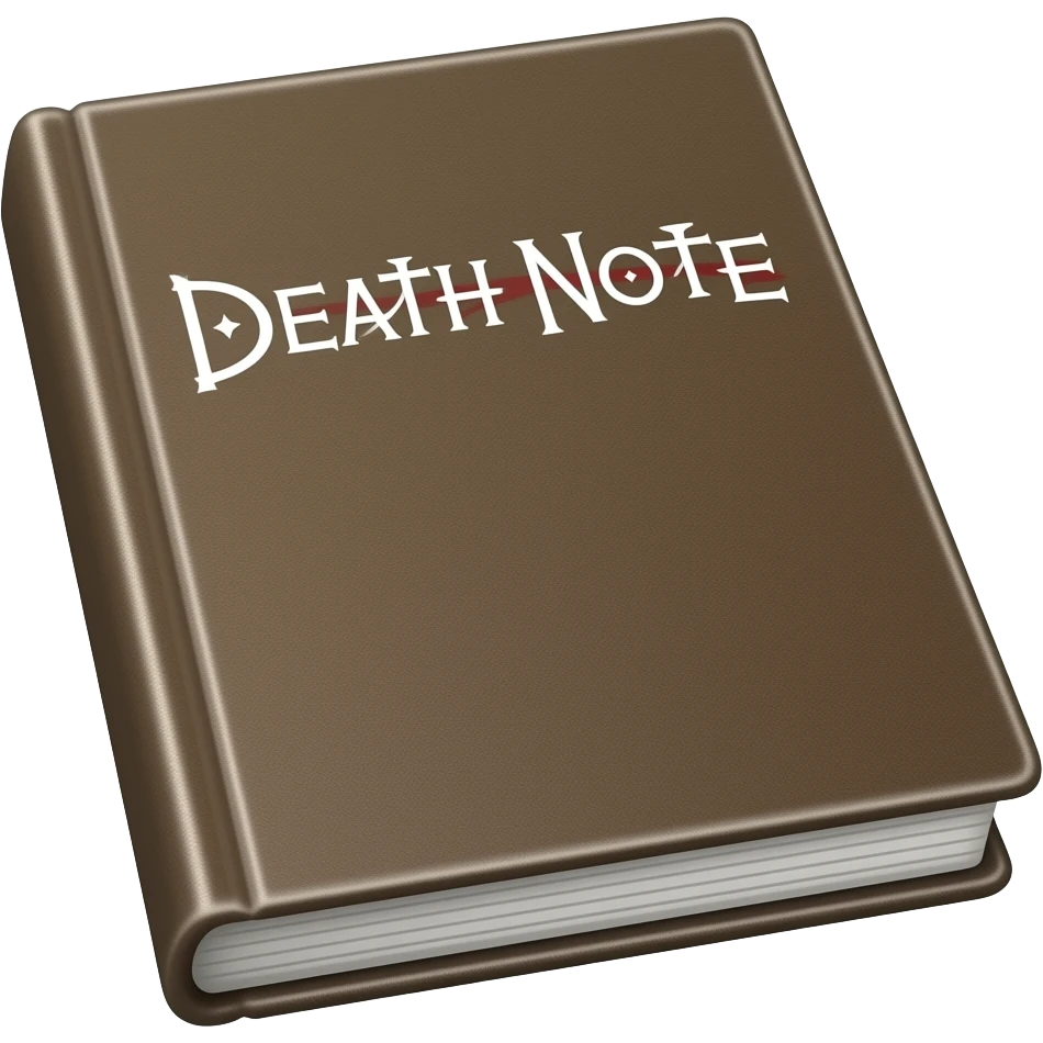 Death note original book emoji
