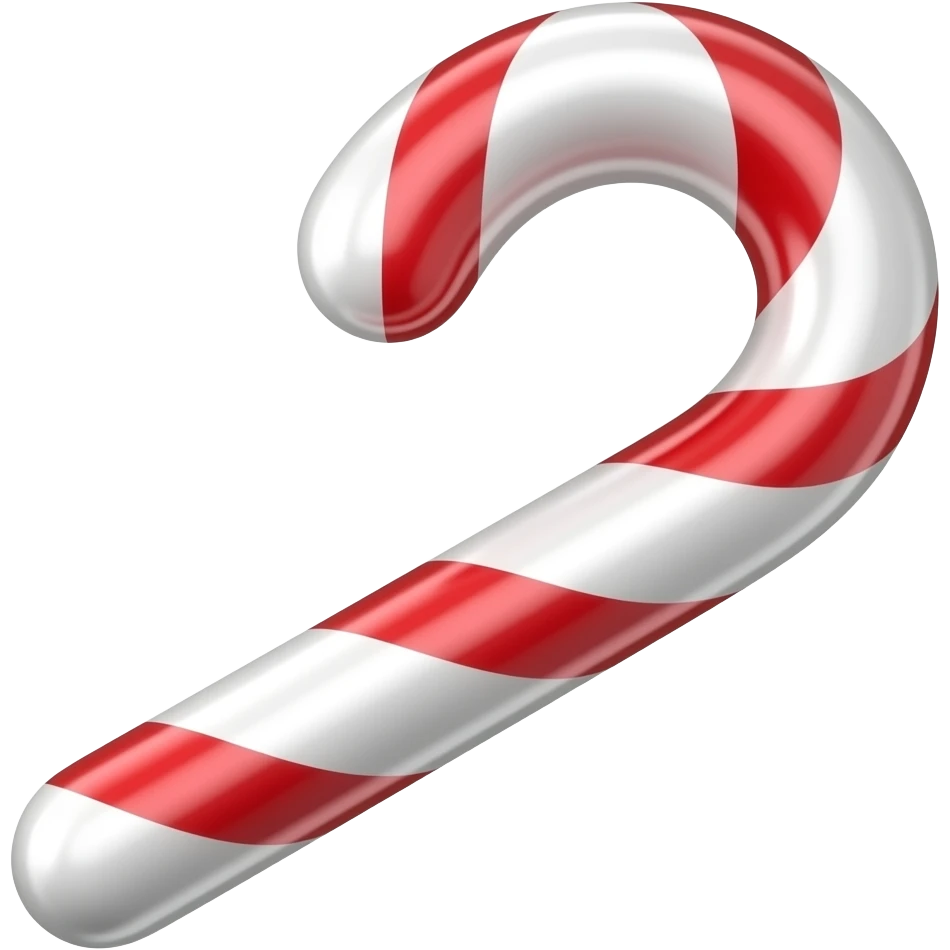 candy cane without stripes emoji