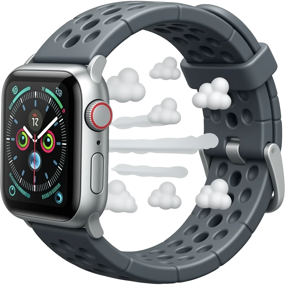flying smart watch emoji