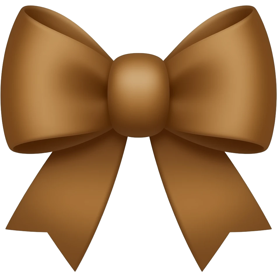 🎀 قهوه‌ای emoji