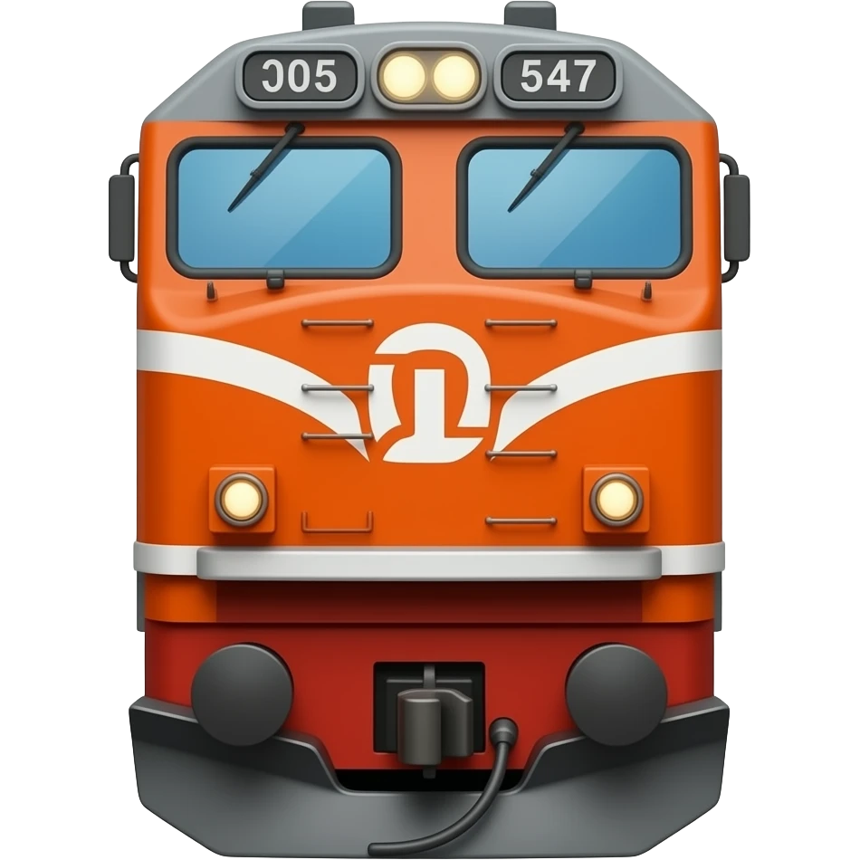 Train Engine full Top down View emoji