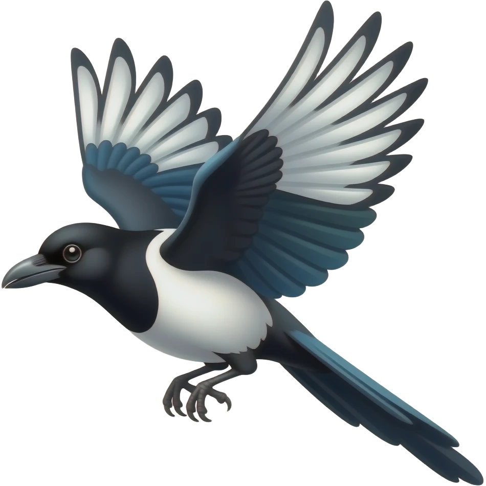 magpie swooping emoji