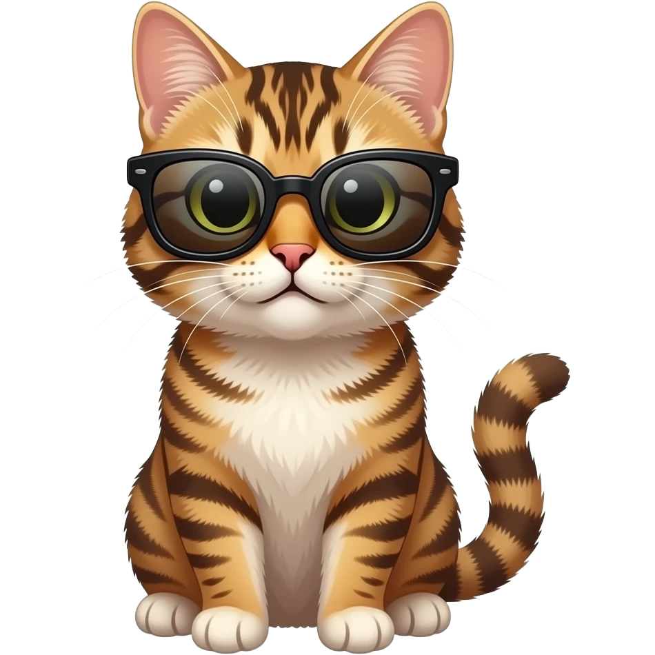 Cat wearing sunglasses emoji