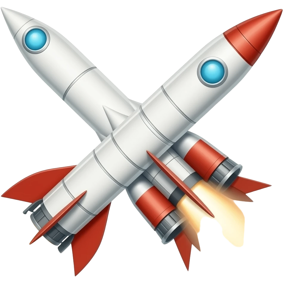Vostok 1 rocket in 1940s emoji