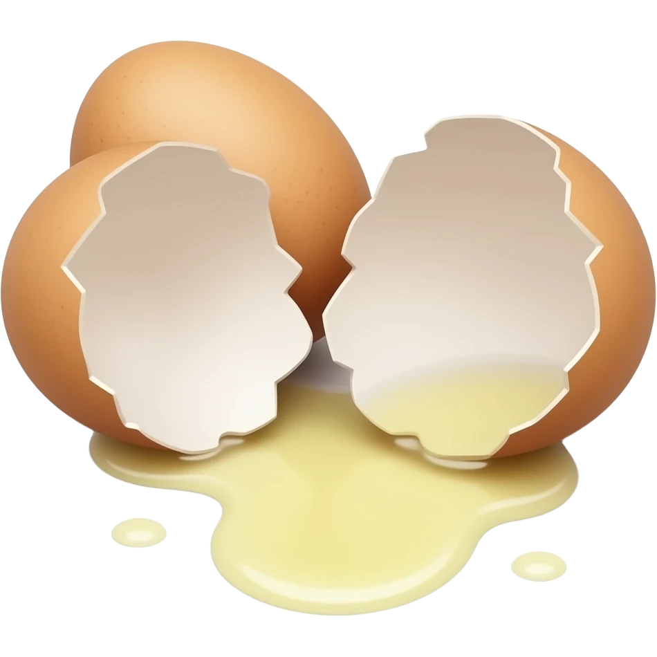 eggshells on the ground emoji