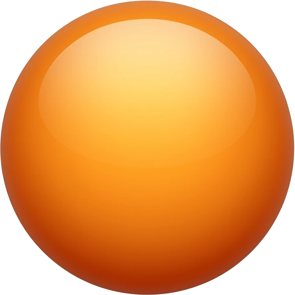 Orange Ball emoji