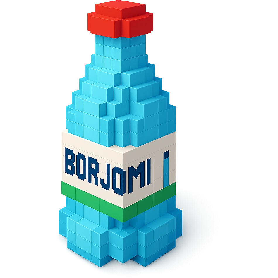 бутылка borjomi, no background emoji
