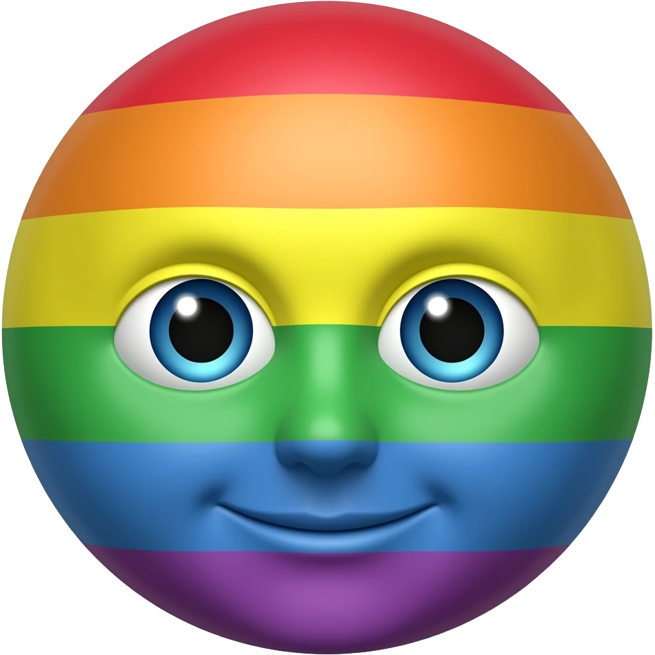 Rainbow Face emoji