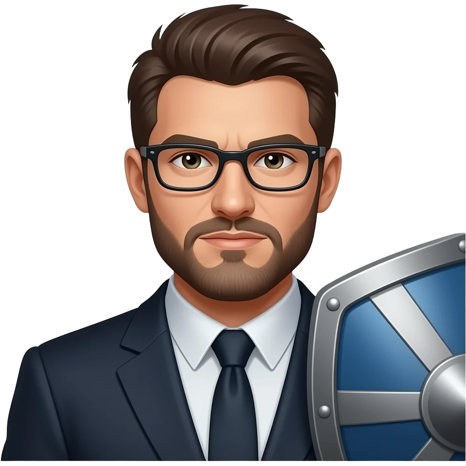 admin with a badass shield emoji