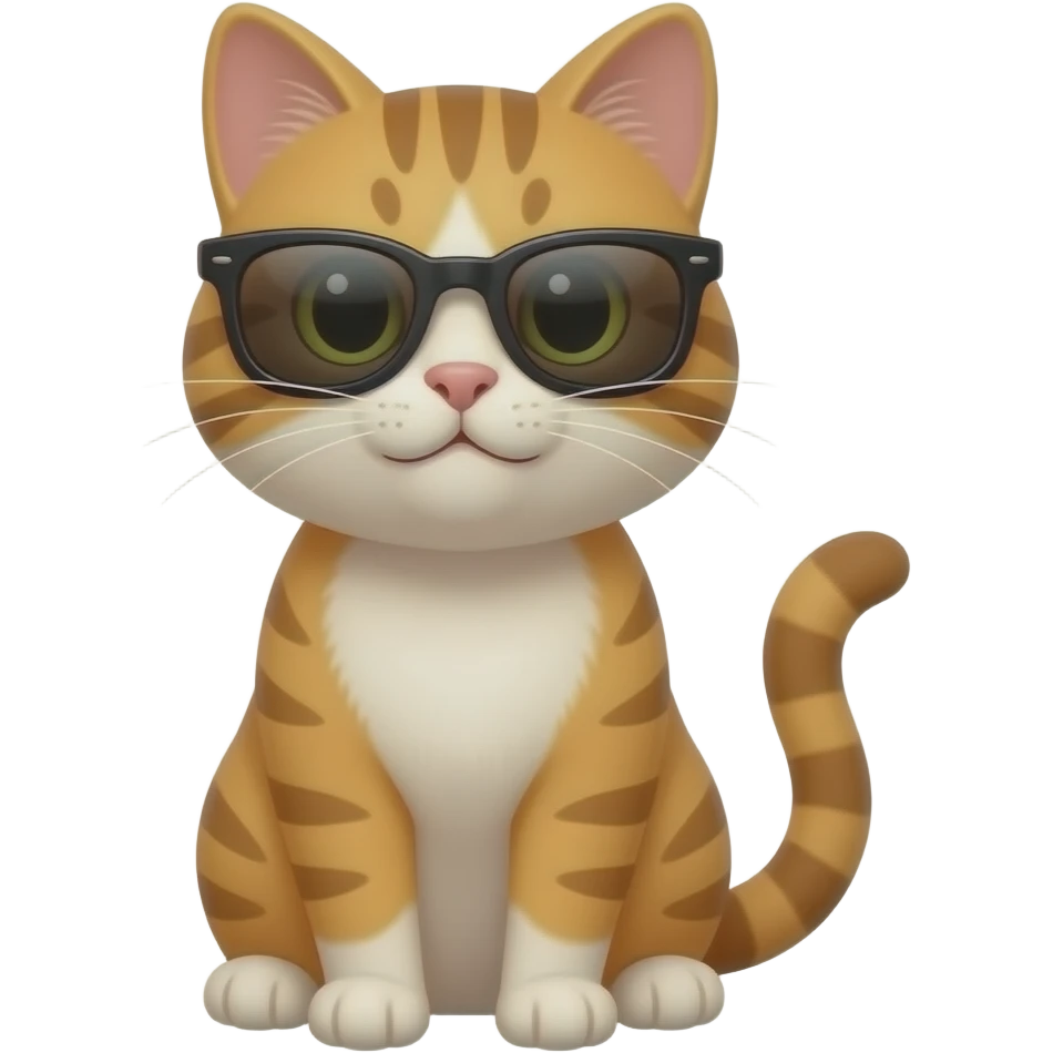 Cat wearing sunglasses emoji
