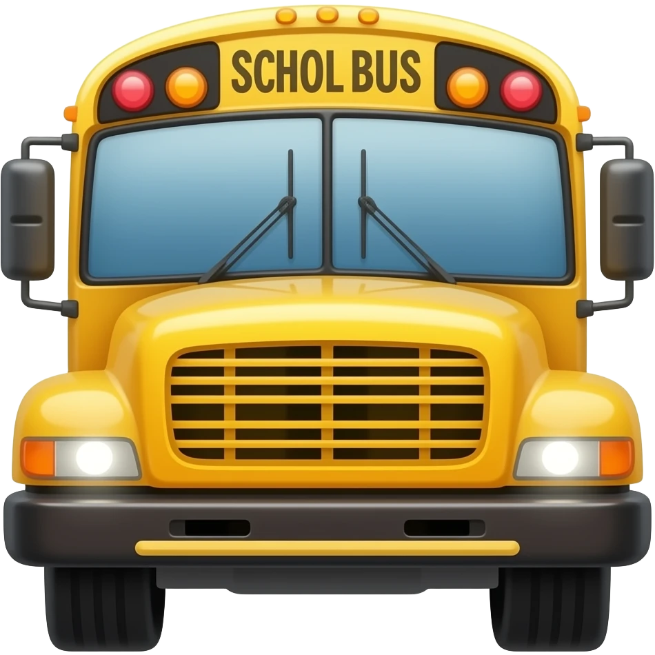 School bus emoji