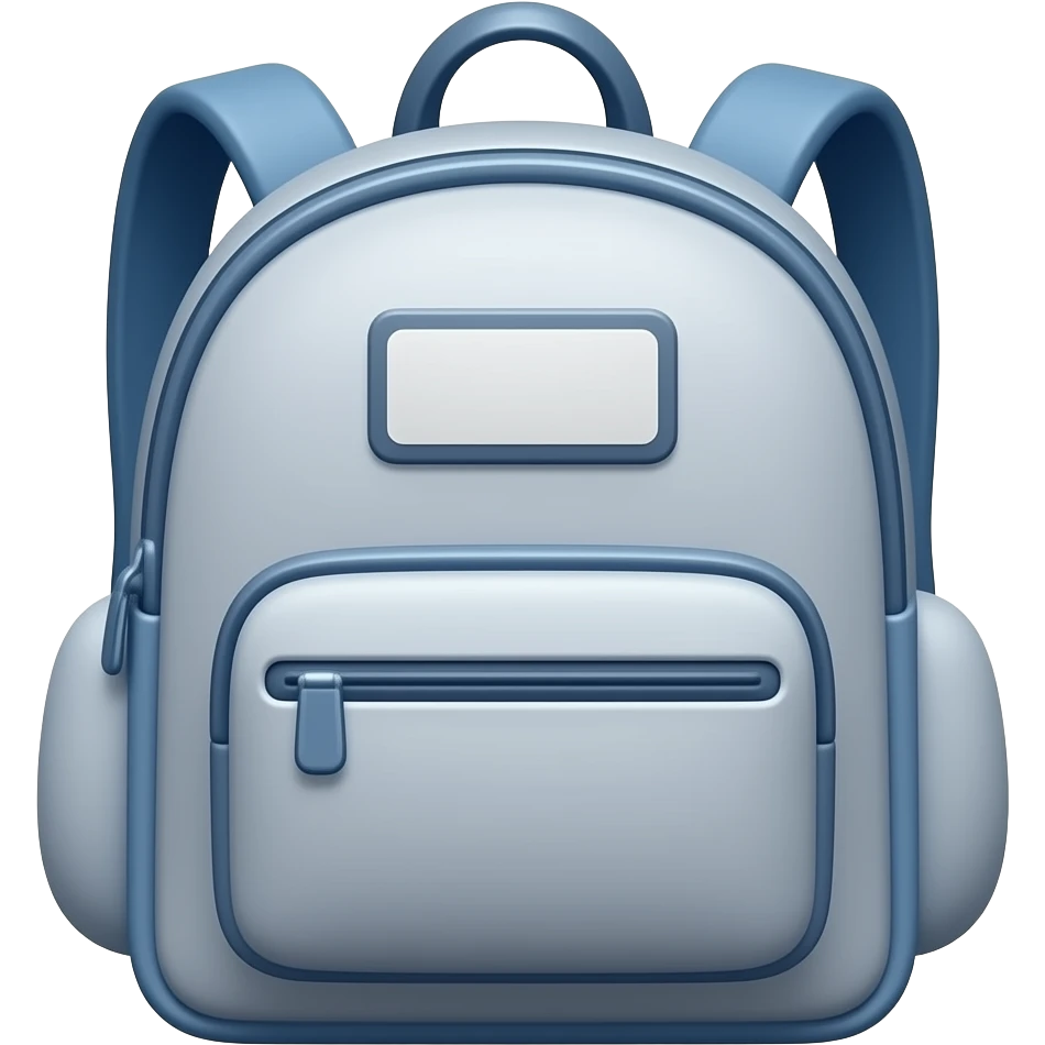 school bag emoji
