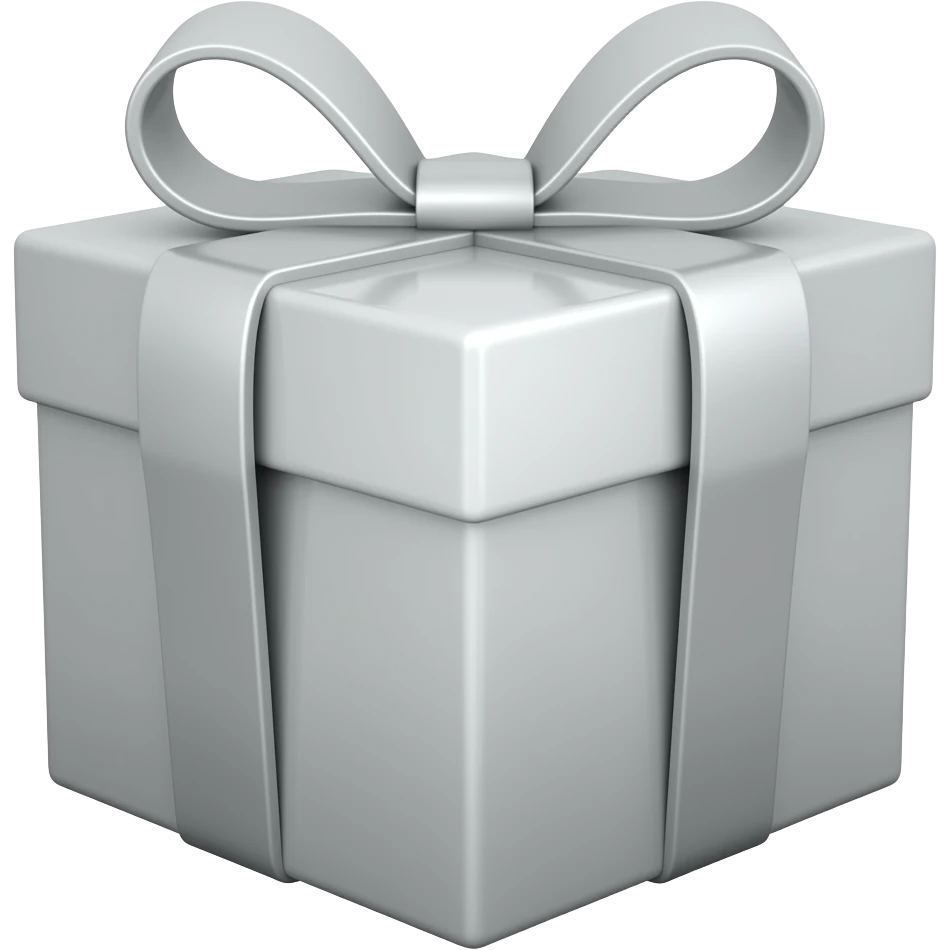 silver gift emoji