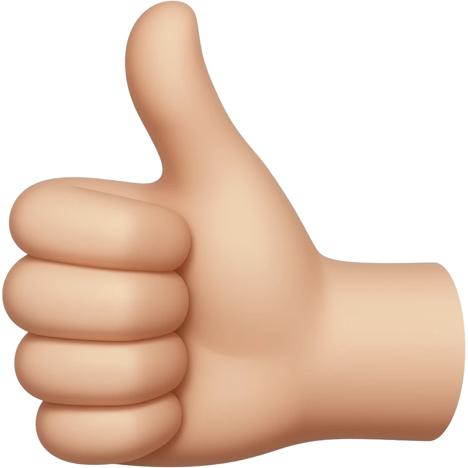 Thumb up emoji