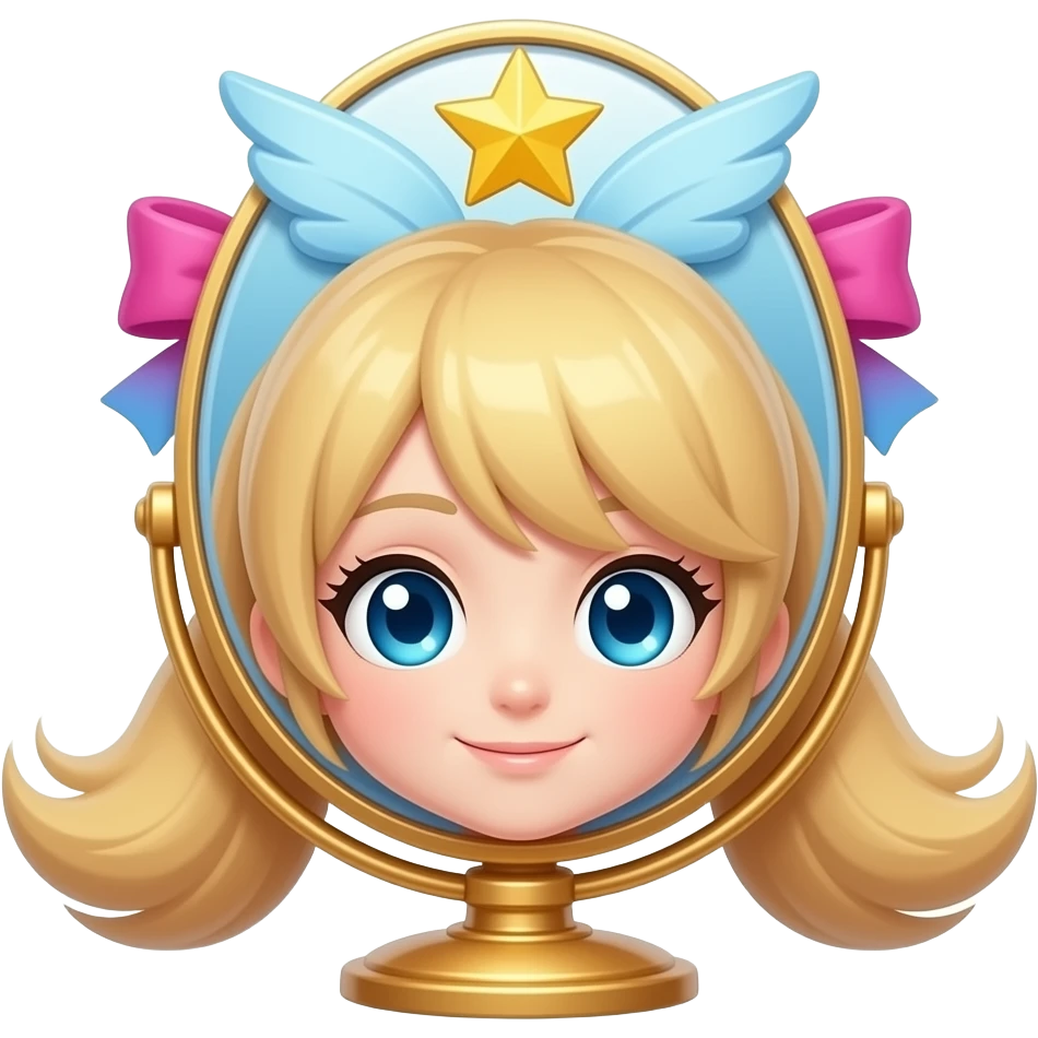 魔法の女の子の変身グッズ、コンパクトミラー　カラフル emoji
