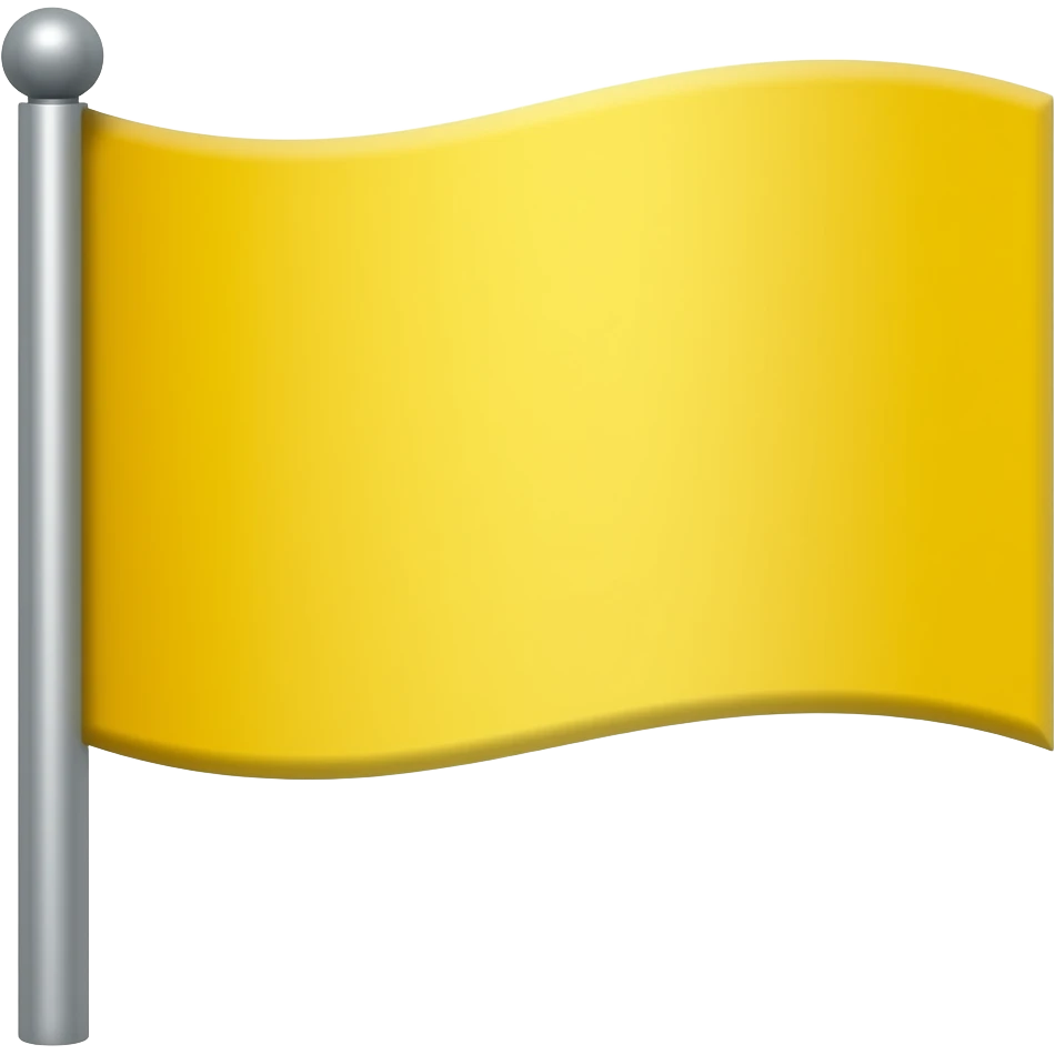 yellow flag emoji