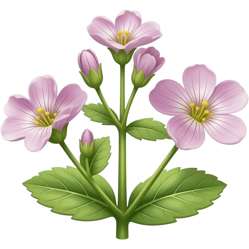 нарисуй цветы asperugo procumbens emoji