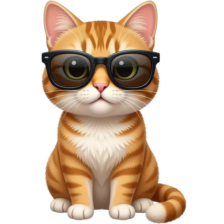 Cat wearing sunglasses emoji