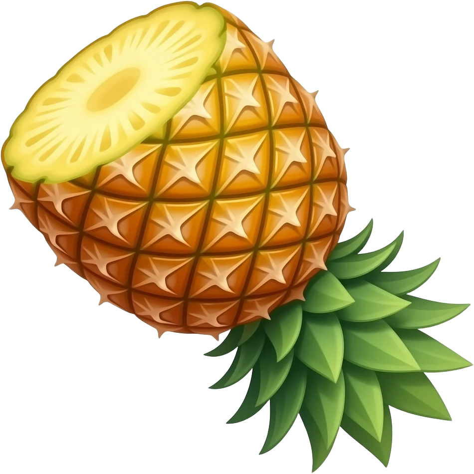 Upside down pineapple emoji