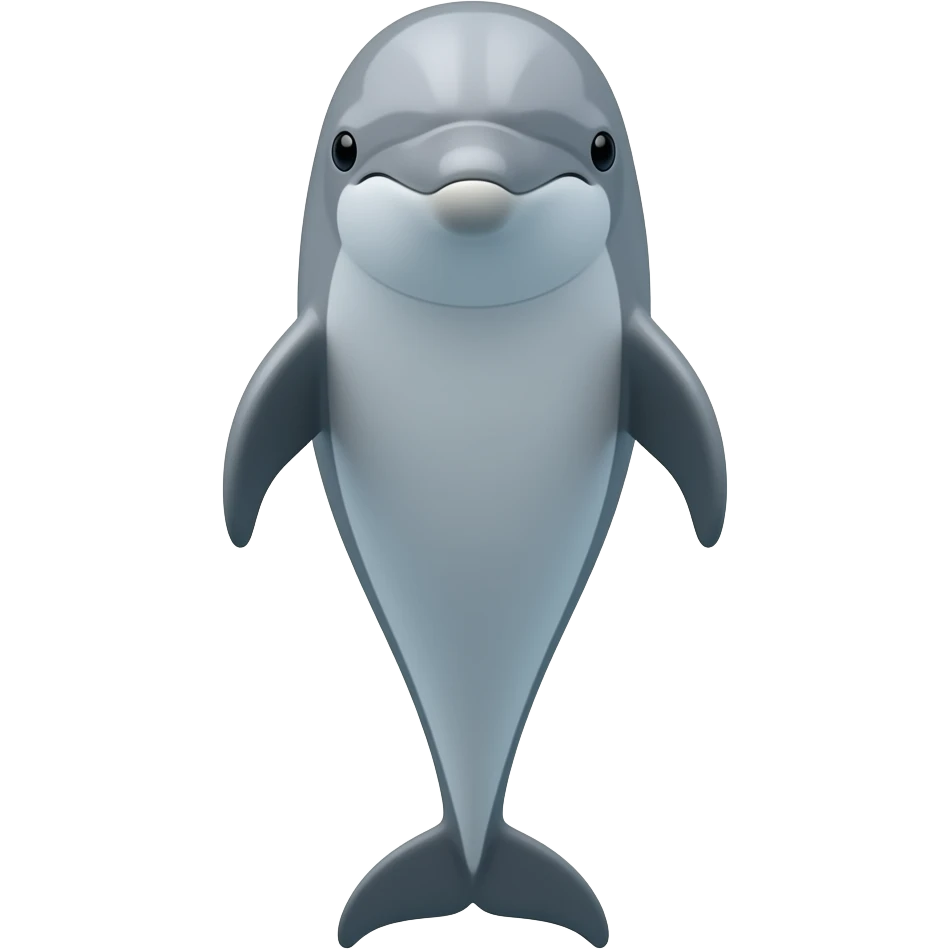 dolfin seen in front emoji