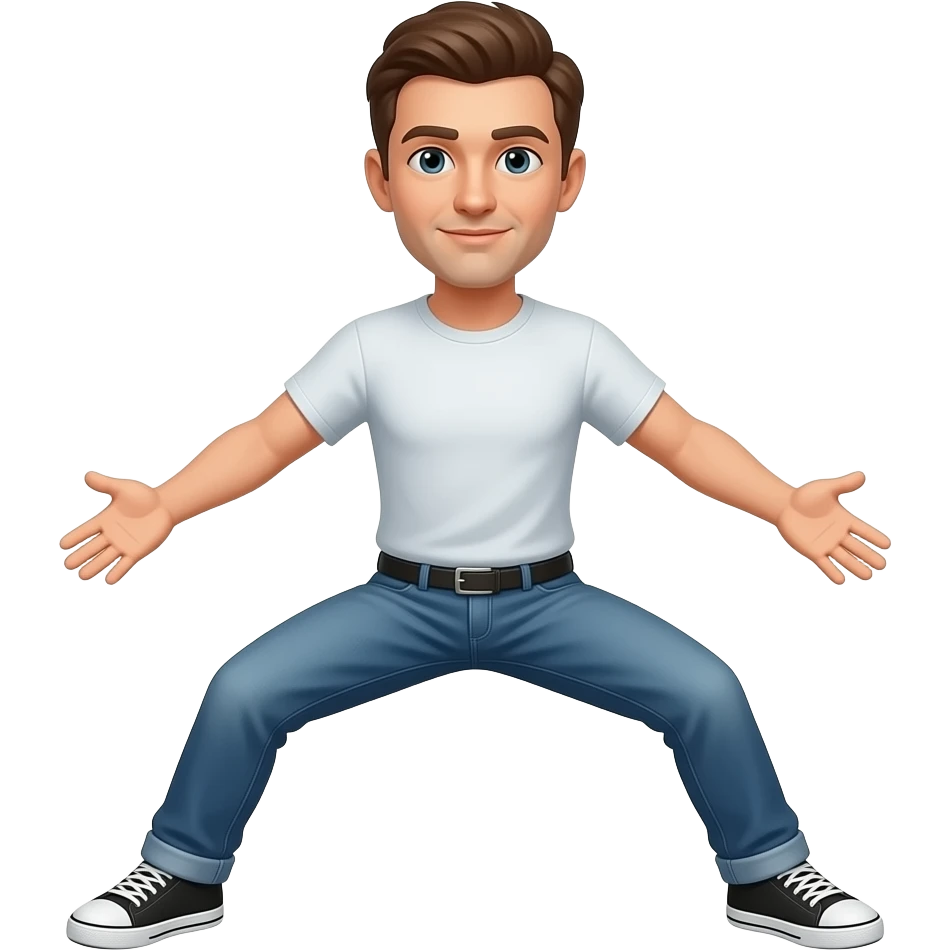 Manspread emoji