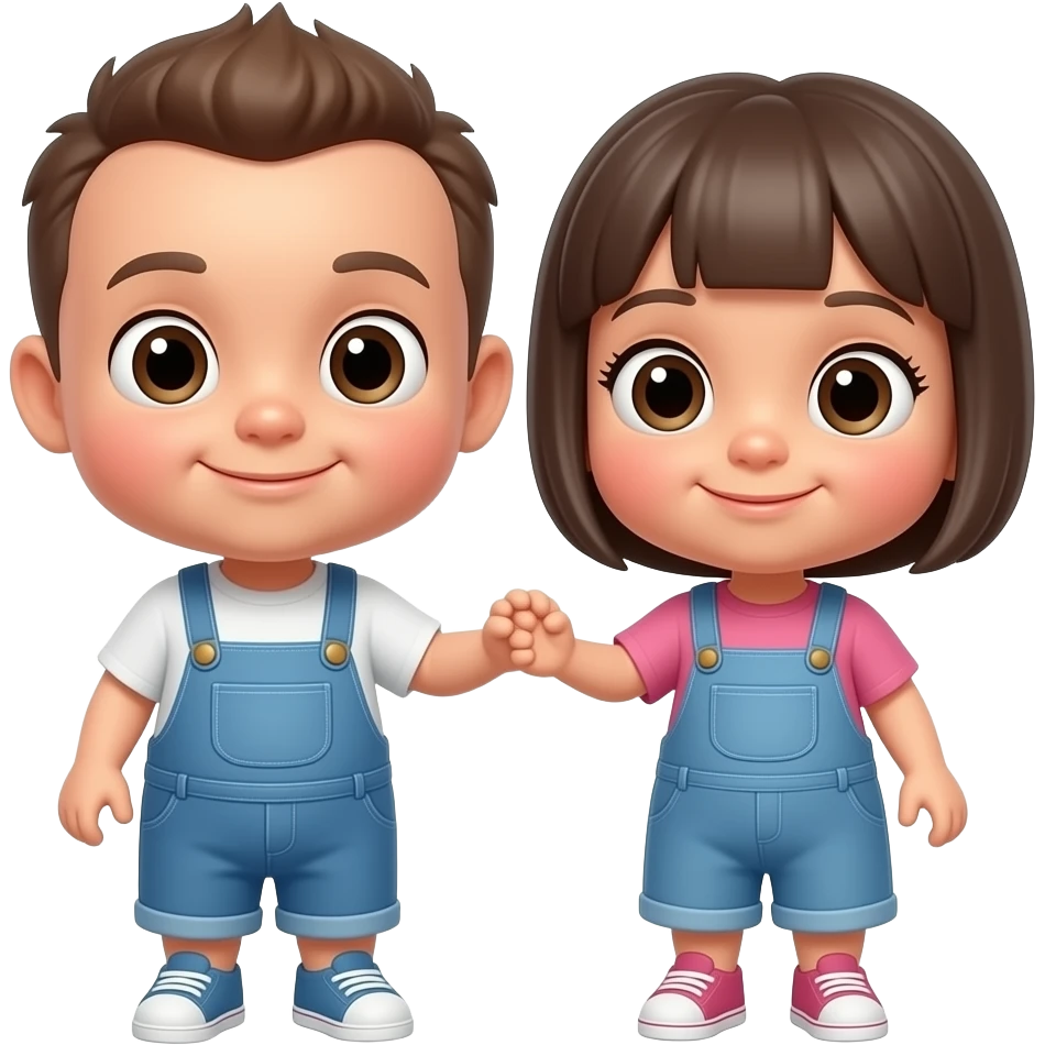 두 베이비 몬치치 커플 이모지를 만들어줘 emoji