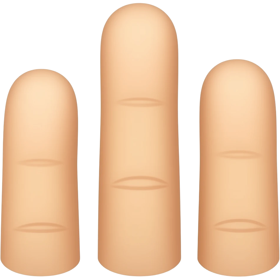 اريد ثلاث اصابع emoji