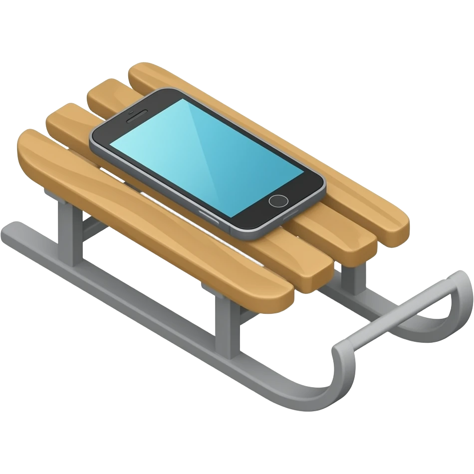 Mobile Sled emoji