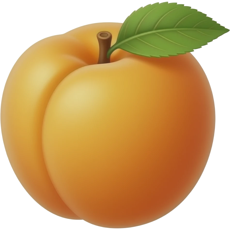 realistic abricot emoji