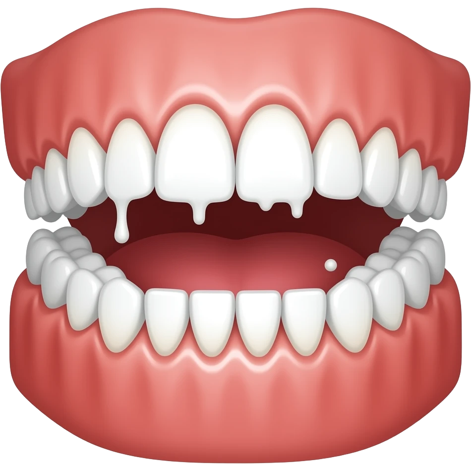 slipping denture emoji