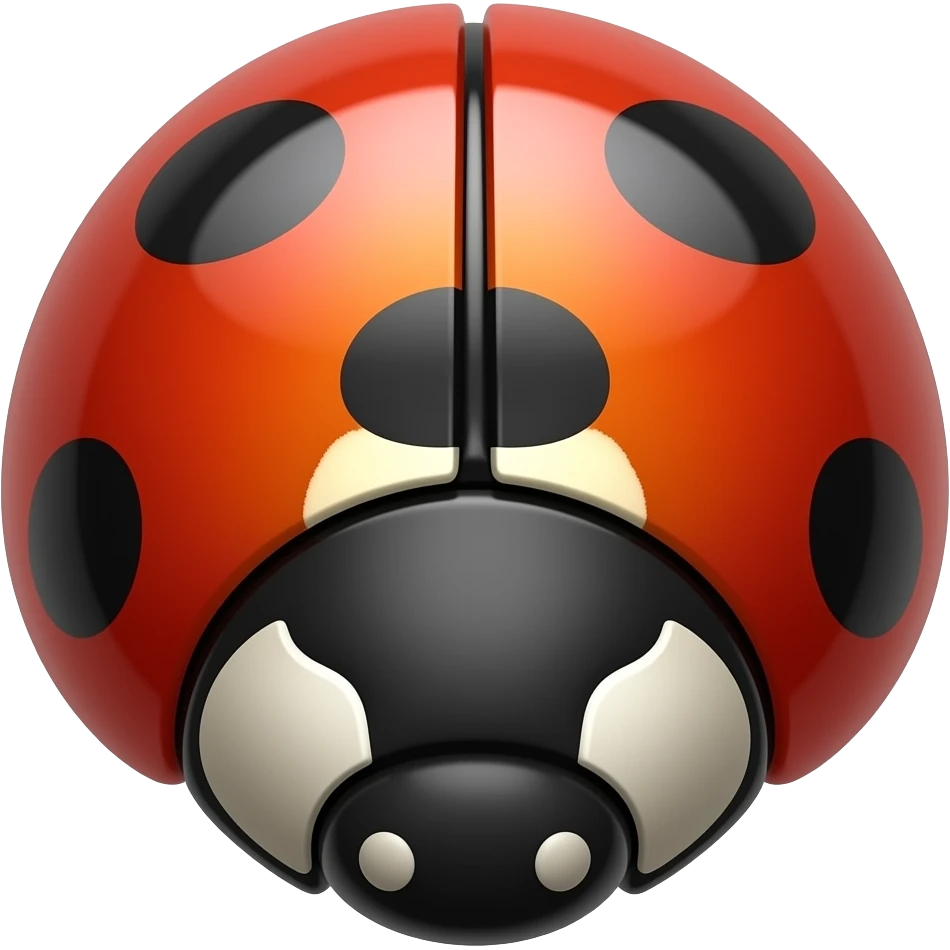 Headless Red Ladybug emoji